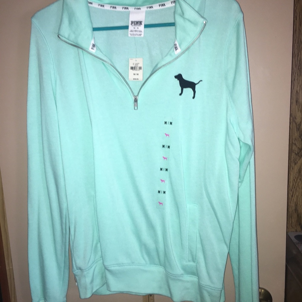 Victoria’s Secret Pink long sleeve mint shirt